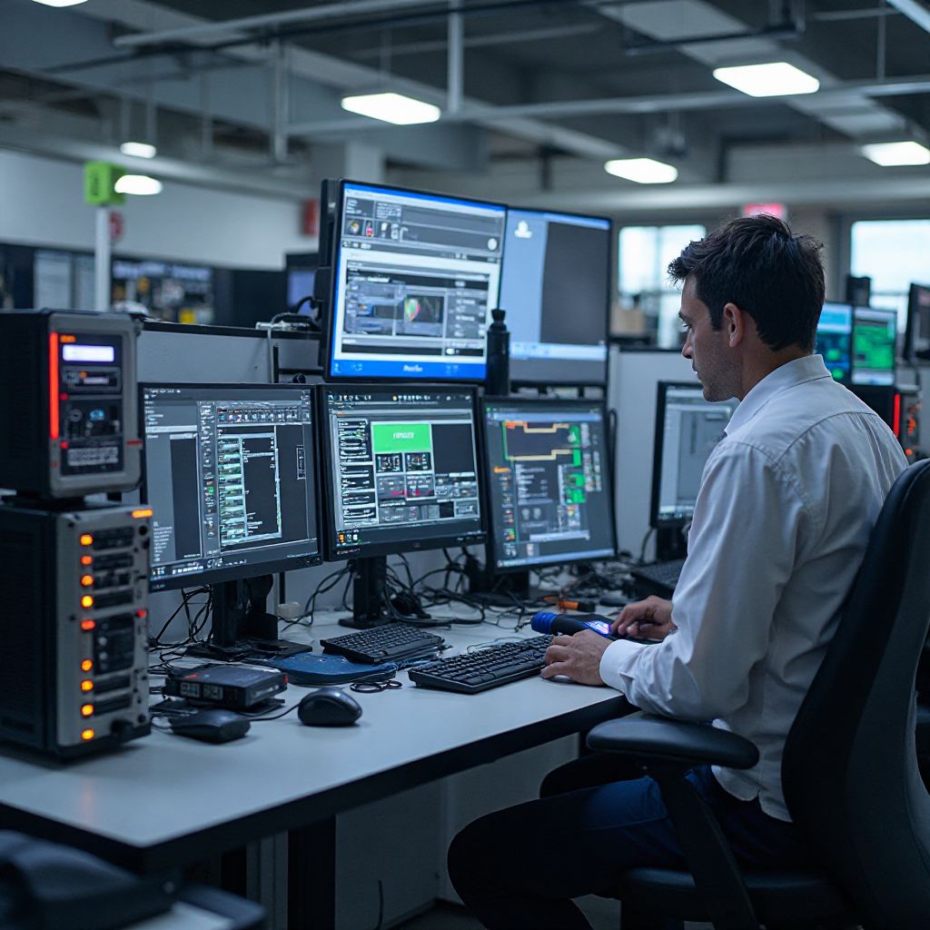 Робоча зона з діагностичним обладнанням