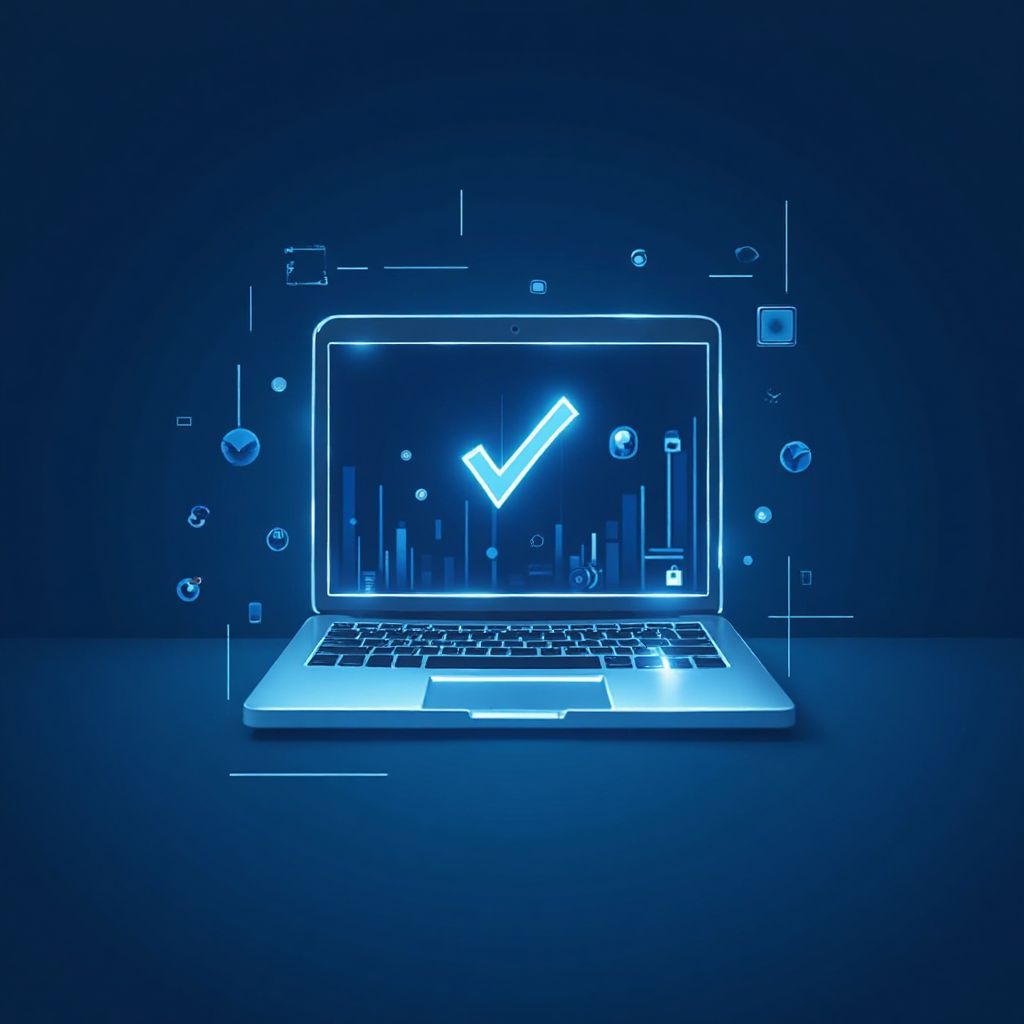 Іконка комп'ютера з показником успішних ремонтів