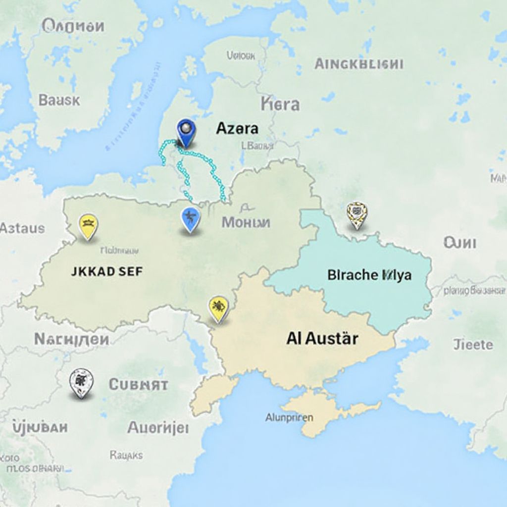 Іконка із зображенням локацій на мапі